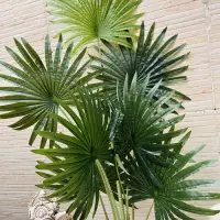 Palmera Artificial Con Porta Maceta Decoración Importada Verde