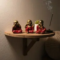 Estatuillas Resina X 3 Buda Bebe Sentidos-sabios Importadas Modelo 1