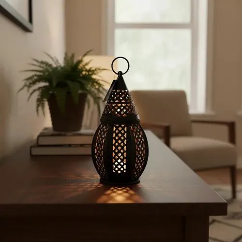 Fanales Porta-velas De India 30 Cm Alto Decoración Importado
