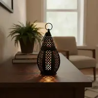 Fanales Porta-velas De India 30 Cm Alto Decoración Importado