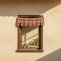 Toran Hindu 100 Cm De Largo Hecho En India Importado Pushkar