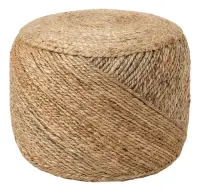 Puff Natural Yute Rustico Importado Banco Mesa Artesanal Modelo 4