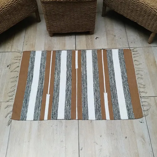 Alfombra 60x90 Cm Hindu Felpudo Recibidor Costado O Pie Cama