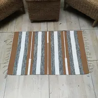 Alfombra 60x90 Cm Hindu Felpudo Recibidor Costado O Pie Cama