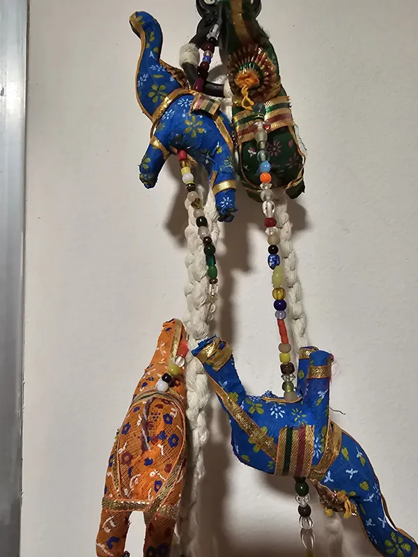 Foto de un comprador: Tira 7 Elefantes De Tela  Colgante Móviles India Importado Modelo 3