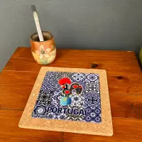 Posa Pava Fuente En Corcho/ceramica Importa Oriente 20 Cm
