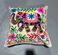 Fundas De Almohadón Bordado Hindu Decoración De India Modelo 6