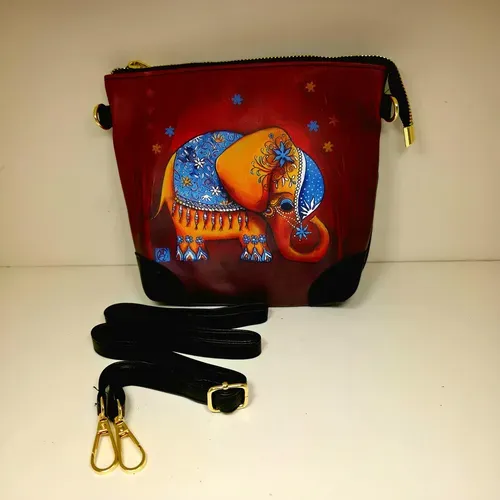 Cartera Bolso Estampada De Mano Hindu Importado Pushkar