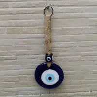Movil Colgante Ojo Turco 8 Cm Decorativo Tira Importado Azul