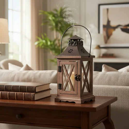 Fanal Porta Vela Importado De Indonesia En Madera Teca Sale