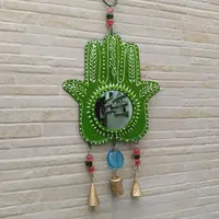 Mano Fatima De Metal De India Móvil Decorativo Hindú Campana
