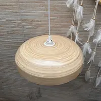 Lampara Artesanal Colgante En Bambu Import Indonesia Techo Bambú