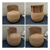 Sillon Silla Individual Fibras Naturales 100% Artesanal Marrón