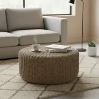 Mesa Apoyo Nórdica Ratona Arrimo Fibra Natural Pushkar Tiend Beige