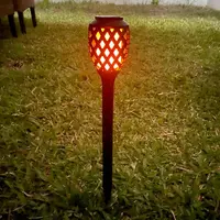 Estaca Solar 65cm Iluminacion Zen Jardin Luz Led Carga Solar Negro