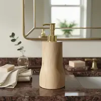 Dispenser Artesanal Baño Madera De Indonesia Pushkar Tienda