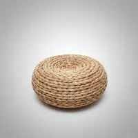 Puf Artesanal De Yoga Fibra Natural Indonesia Pushkar Tienda Beige