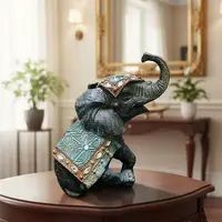 Elefante Abundancia Artesanal 20 Cm Importado Resina