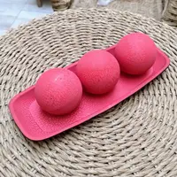 Centro De Mesa Plato Decorativo Con Bolas Pushkar Tienda Rojo