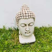 Estatua Cabeza De Buda De 50 Cm Apto Exterior En Resina