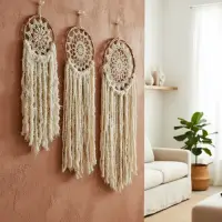 Set X 3 Atrapasueños Importado Indonesia Diseño Crochet