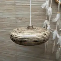 Lampara Colgante Artesanal En Bambu Import Indonesia Techo Bambú