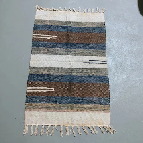 Alfombra 60x90 Cm Hindu Felpudo Recibidor Costado O Pie Cama