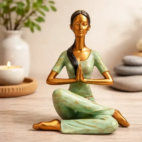 Figura Yoga Decorativa Estatuila Posiciones D Oriente Regalo Posicion 3