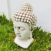 Estatua Cabeza De Buda De 50 Cm Apto Exterior En Resina