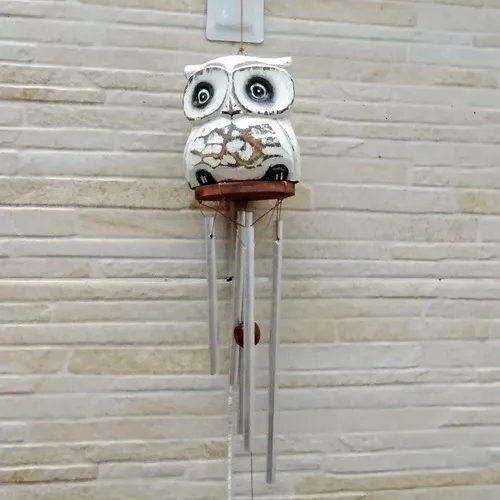 Llamador De Ángel Búho Madera Importado Indonesia