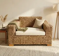 Sillón Simple De Seagrass Importado Indonesia Pushkar Tienda Marrón