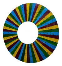 Espejo Importado Indonesia Madera Venecitas Artesanal Deco Multicolor