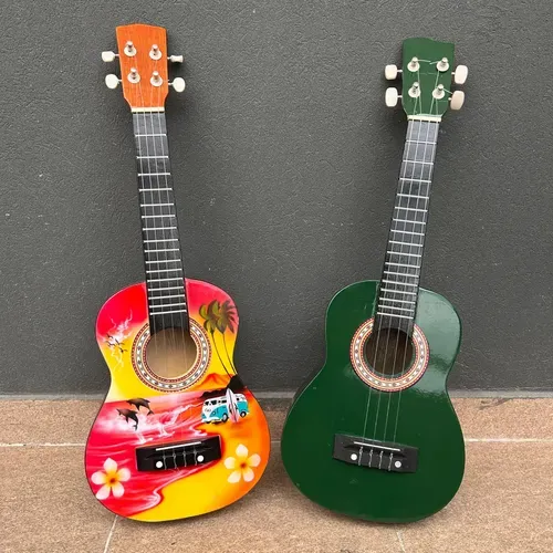 Ukelele Artesanal Importado Indonesia Madera Pushkar Tienda