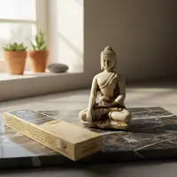 Estatuillas De Buda Importadas De Indonesia Pushkar Tienda Blanco