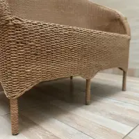 Sillón Doble Artesanal En Fibras Naturales Apto Galeria Deco