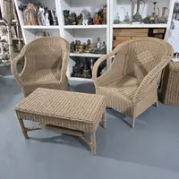 Juego Artesanal  2 Sillones Simples + 1 Mesa Pushkar Tienda