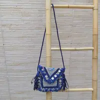 Bandolera Importada De India Artesana Con Fantasia 20x18 Cm