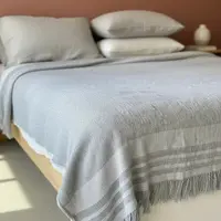 Manta Rustica Artesanal 230x240cm Hilado Fino Estilo Country
