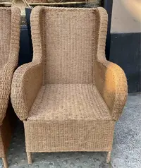 Sillón Natural Artesanal Fibra Natural 100% Únicos Pushkar