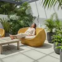 Sillón Ratán Sintético 2 Cuerpos Apto Exterior Importado