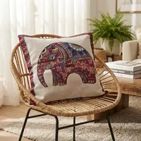 Fundas De Almohadon De 40 X 40cm  Patchwork De India Modelo 6