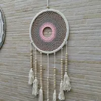 Atrapasueños Importado Indonesia Diseño Crochet Decorativo Combinado