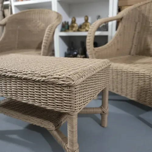 Juego Artesanal  2 Sillones Simples + 1 Mesa Pushkar Tienda