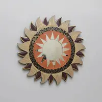 Espejos Artesanal Con Venecitas 30 Cm Importados Indonesia 