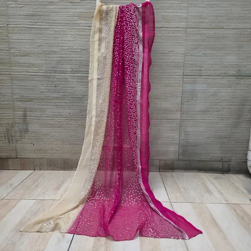 Dupatta Gasa De India. 2.10 X 0,90 Mts Importado Artesanal