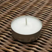 Velas Blancas De Noche  X 50 Unidades Con Latita - Portavela