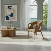 Sillón Swan Artesanal Fibra Natural-caña Apto Galería Silla 