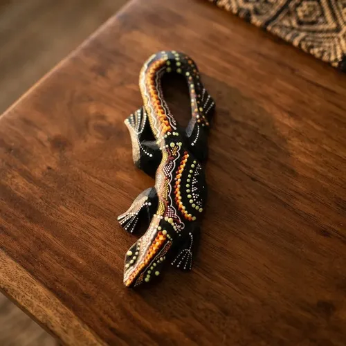 Iguanas Decorativas 30 Cm Artesanal De Indonesia Importada