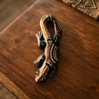 Iguanas Decorativas 30 Cm Artesanal De Indonesia Importada