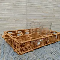 Bandeja Organizador Rectangular 12 Vasos-copas Importado  